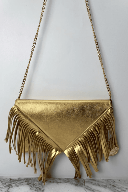 Icon Clutch Con Barbas - Oro