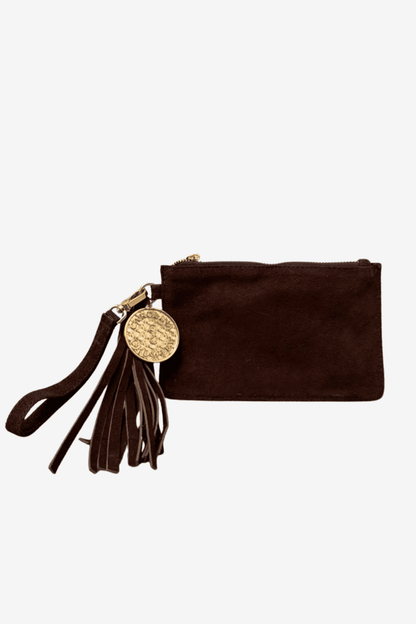 Mini Clutch Gamuza - Moka