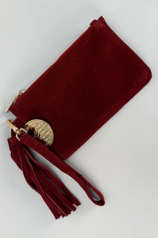 Mini Clutch Gamuza - Vino