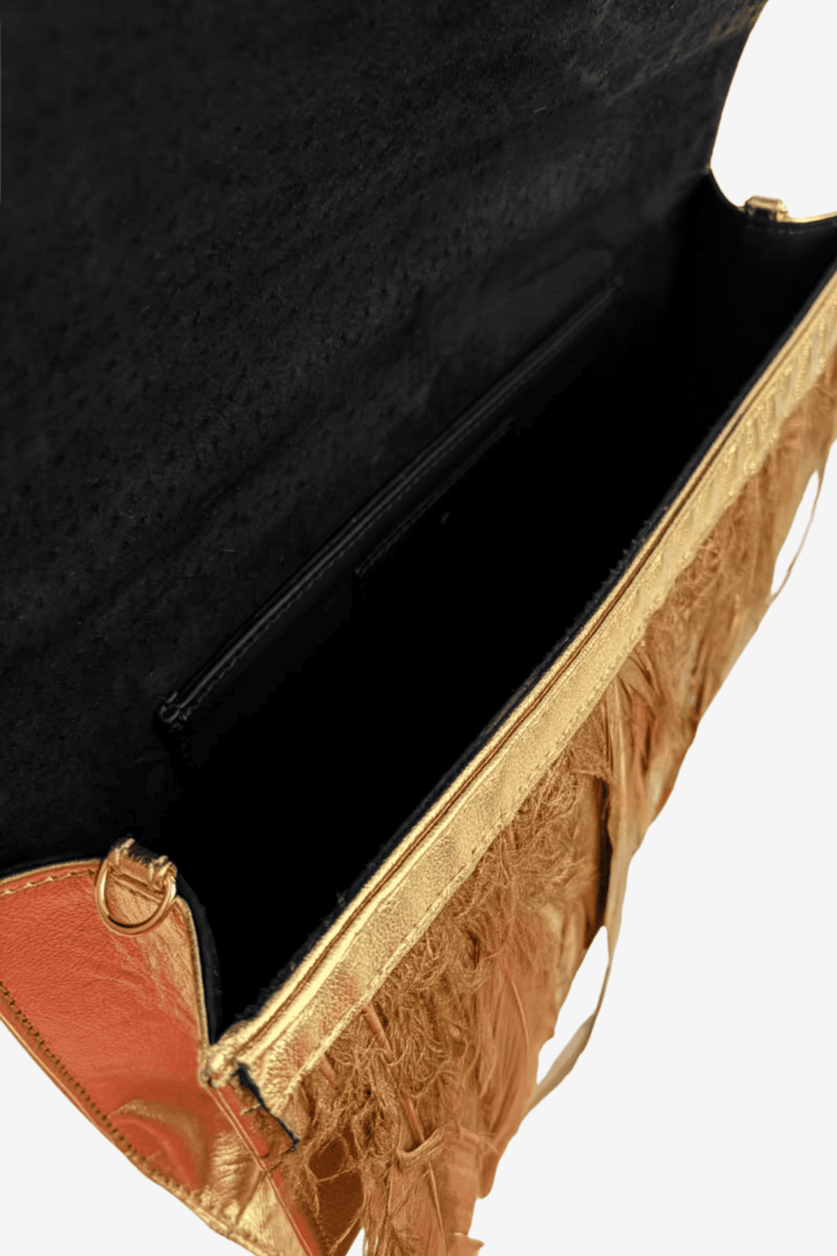 Feather Clutch - Oro