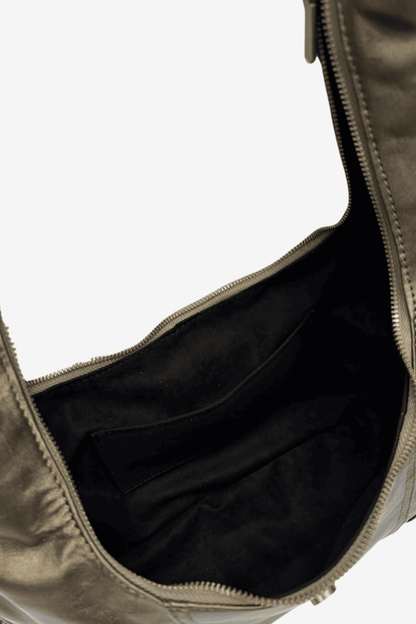 Buckle Bag - Olivo Metálico
