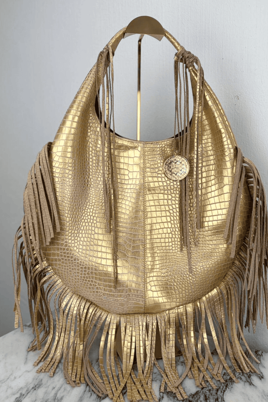 Hobo Bag Croco - Oro Barbas