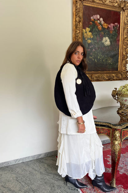 Hobo Bag Gamuza - Negro