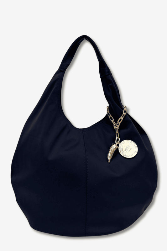 Hobo Bag Gabardina - Azul Marino