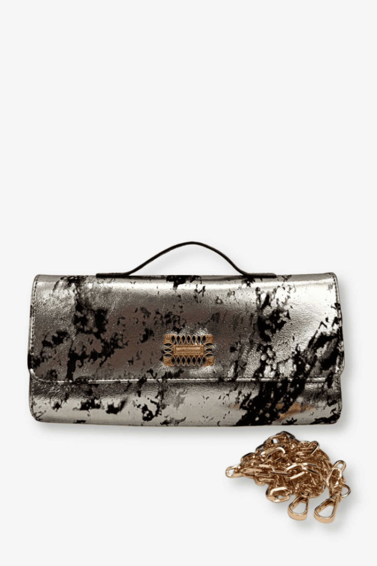 Clutch Amore - Plata/Negro 1