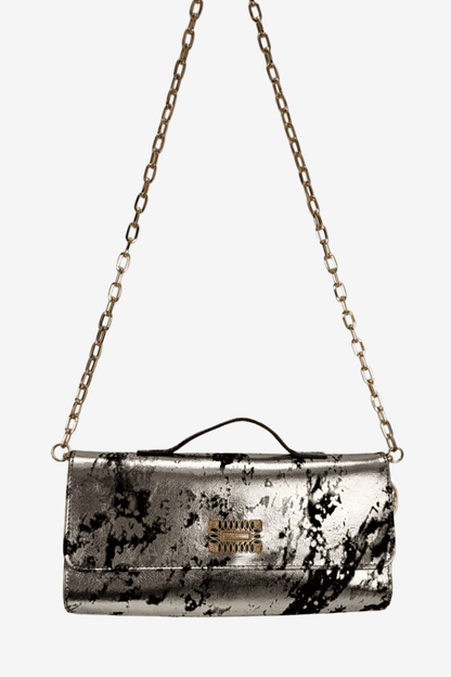 Clutch Amore - Plata/Negro 1