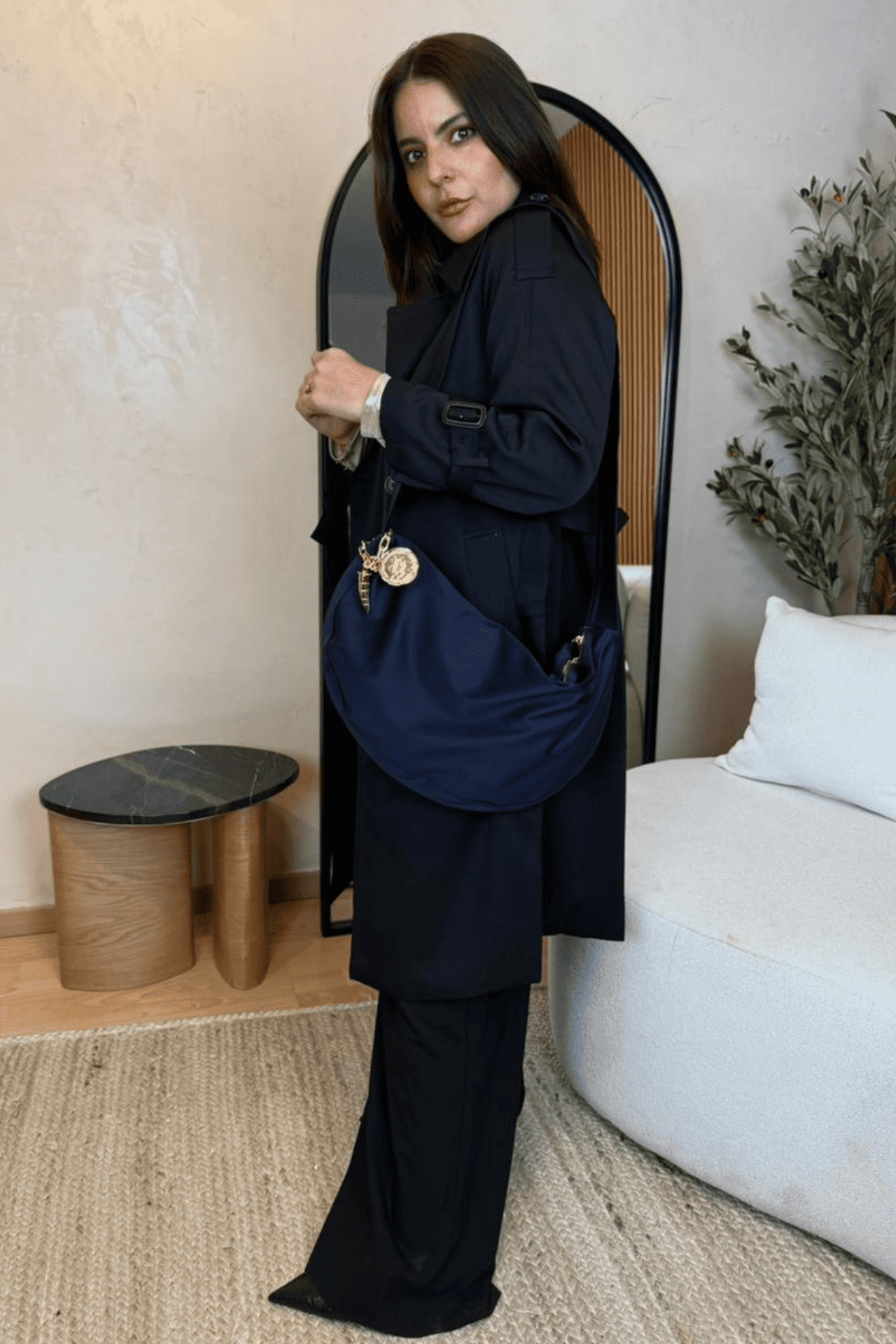 Soft Bag Gabardina - Azul Marino