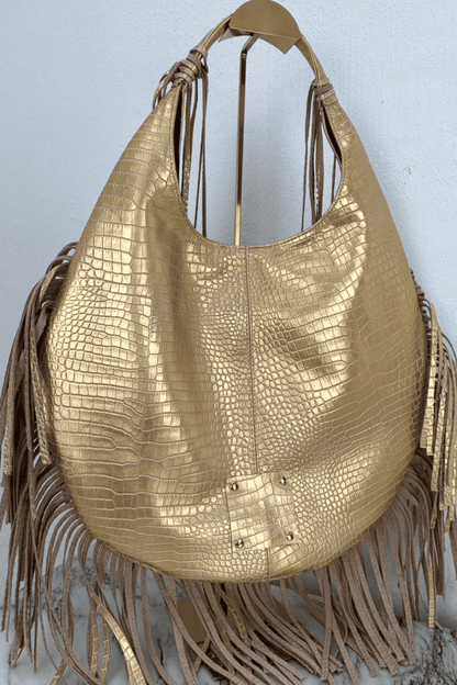 Hobo Bag Croco - Oro Barbas