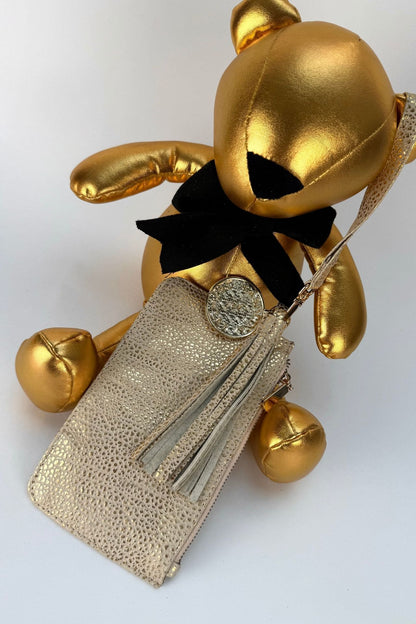 Mini Clutch - Oro / Blanco