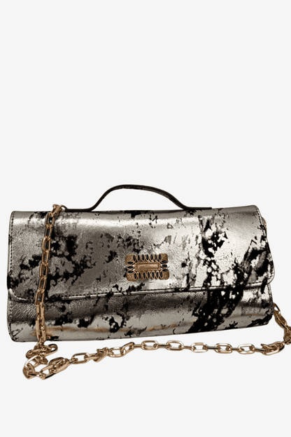 Clutch Amore - Plata/Negro 1