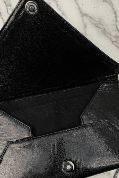 Icon Clutch Con Barbas - Negro