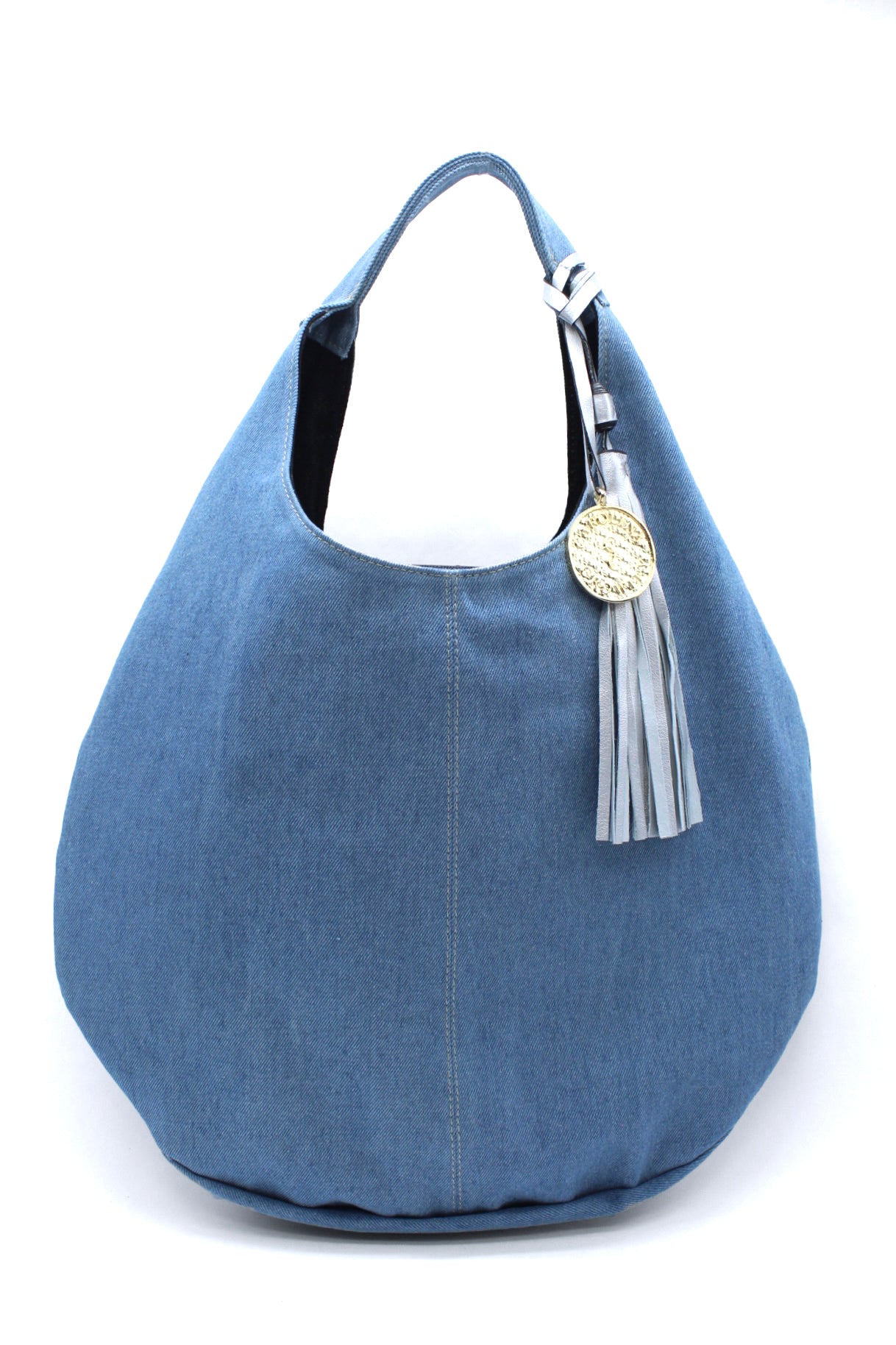 Hobo Bag Mezclilla - Clara/Plata