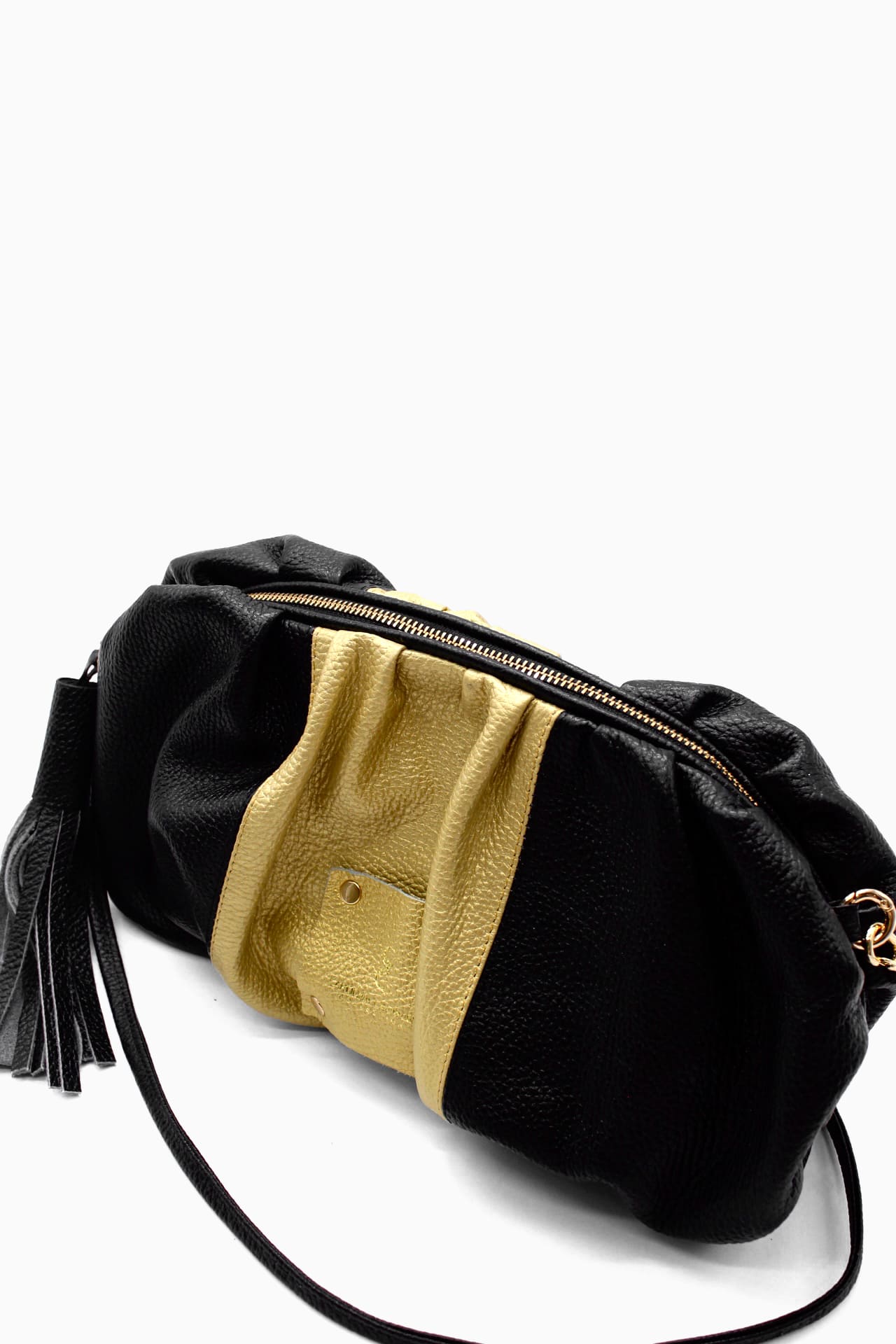 Crossbody/Clutch Bella - Negro / Oro