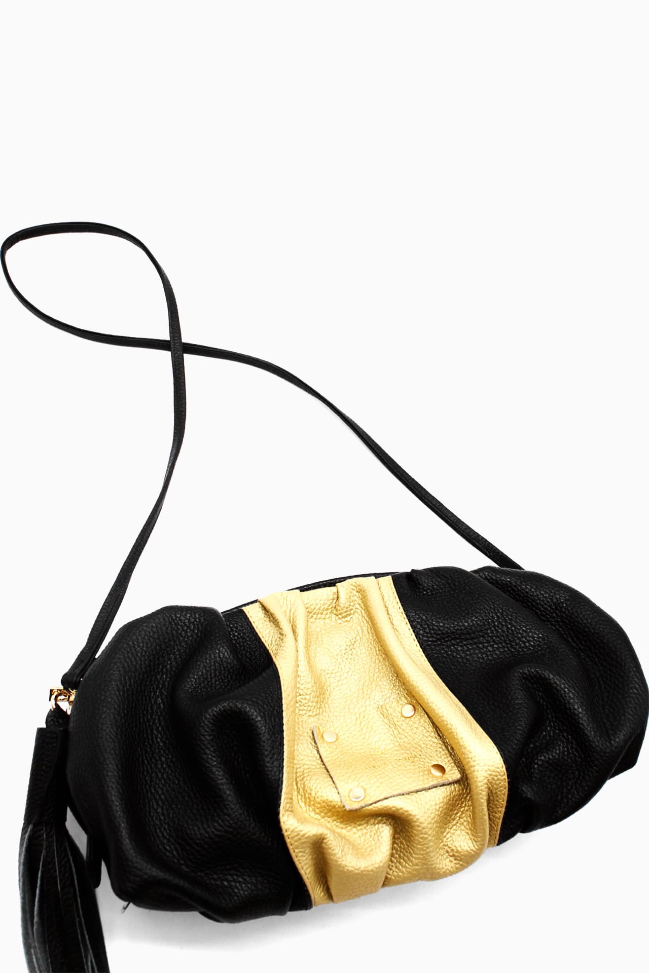 Crossbody/Clutch Bella - Negro / Oro