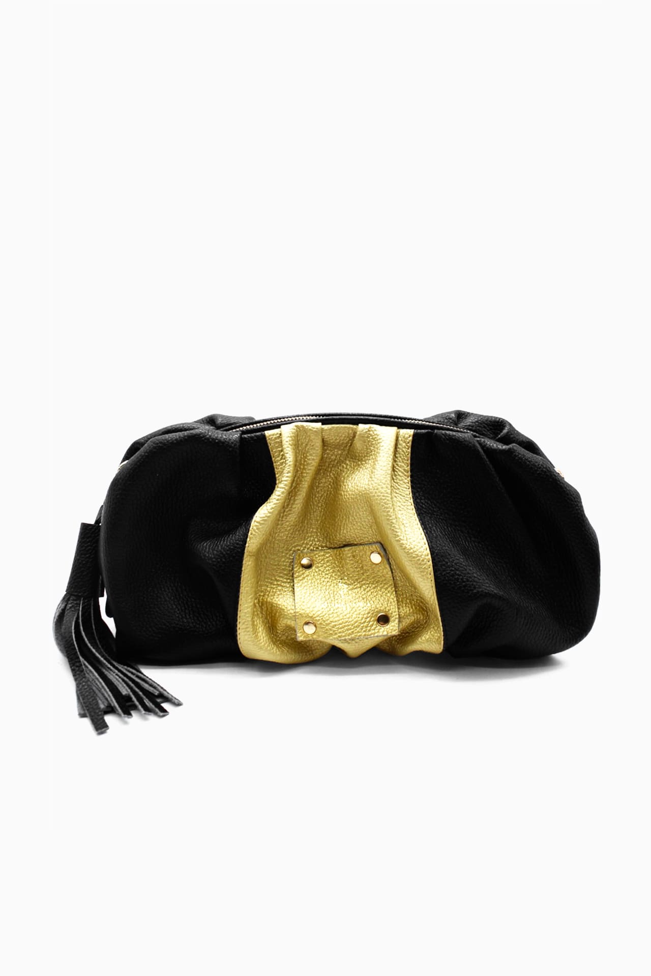 Crossbody/Clutch Bella - Negro / Oro