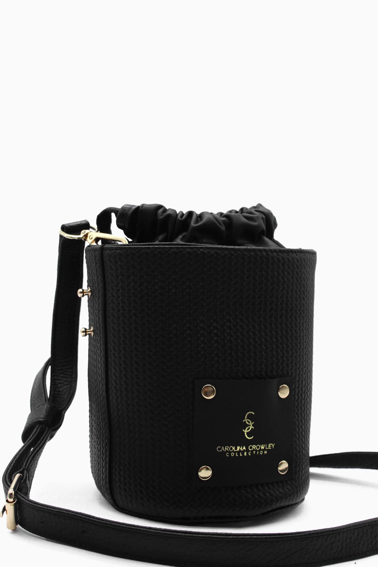 Crossbody/Handbag Basket Bag- Negro