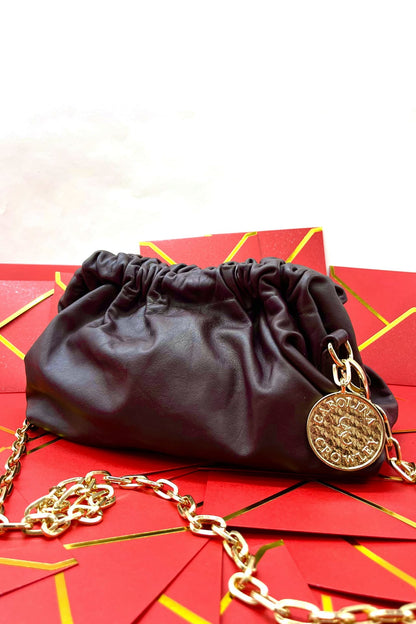 Puffy Clutch - Burgundy