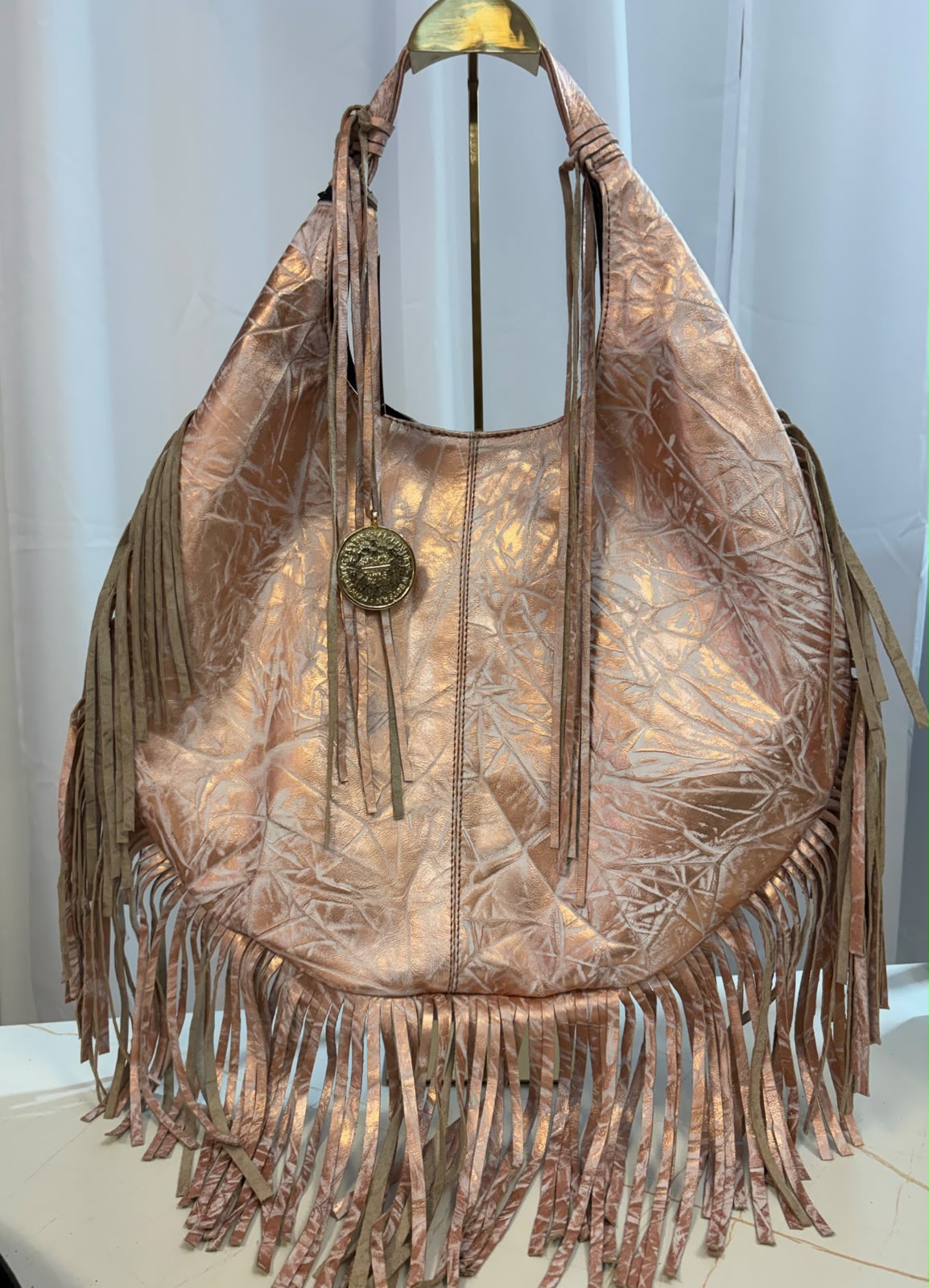 Hobo Bag Barbas  - Oro Rosado