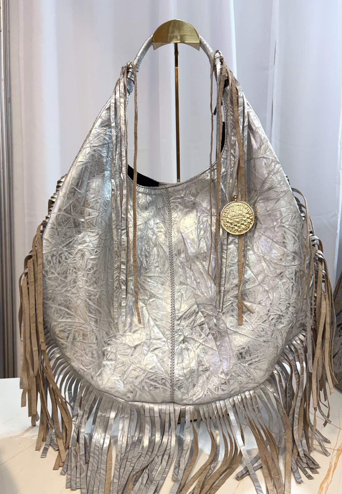 Hobo Bag Barbas  - Plata