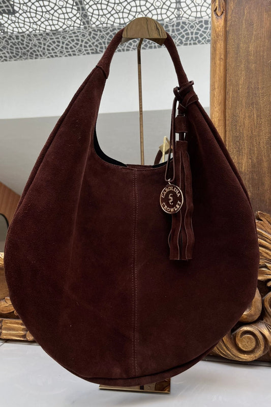 Hobo Bag Gamuza - Chocolate
