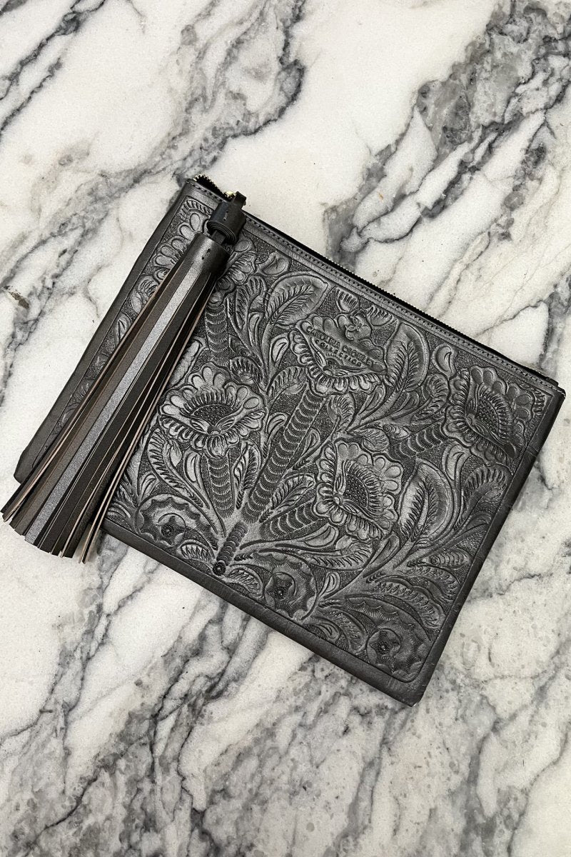 Clutch Cincelado - Inox - Carolina Crowley Collection