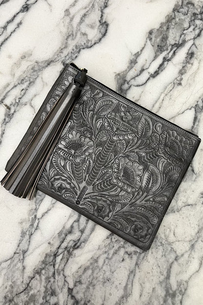 Clutch Cincelado - Inox - Carolina Crowley Collection