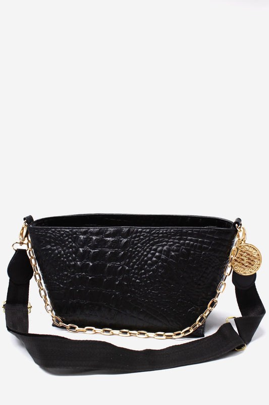 Urban Crossbody - Negro Croco