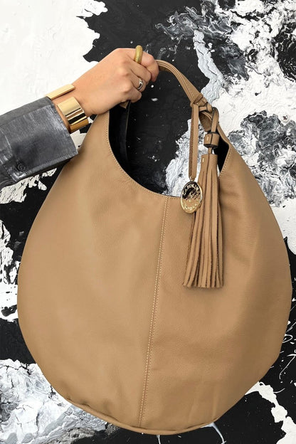 Hobo Bag - Capuchino - Carolina Crowley Collection