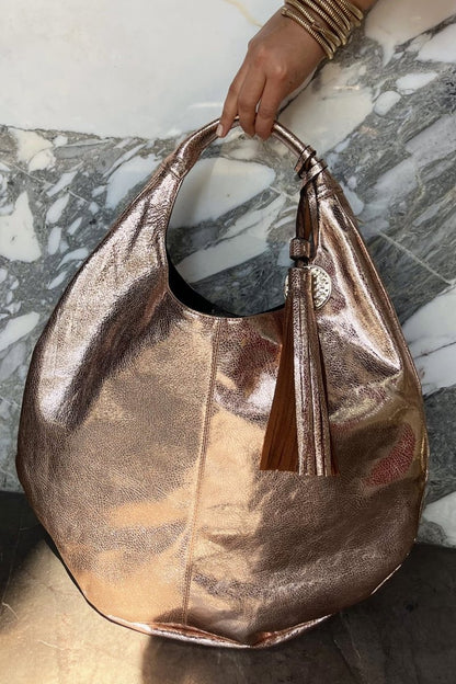 Hobo Bag Exclusiva - Oro Rosado - Carolina Crowley Collection