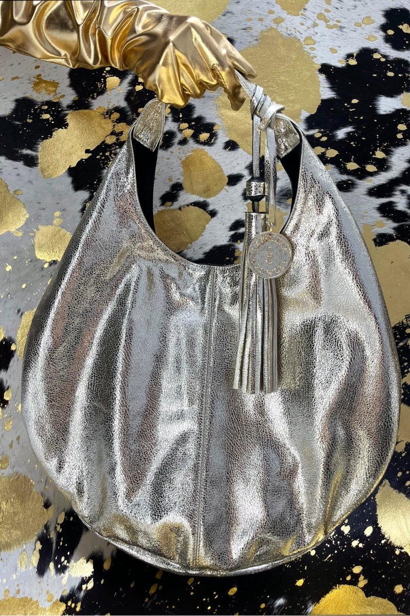 Hobo Bag Exclusiva - Platino - Carolina Crowley Collection