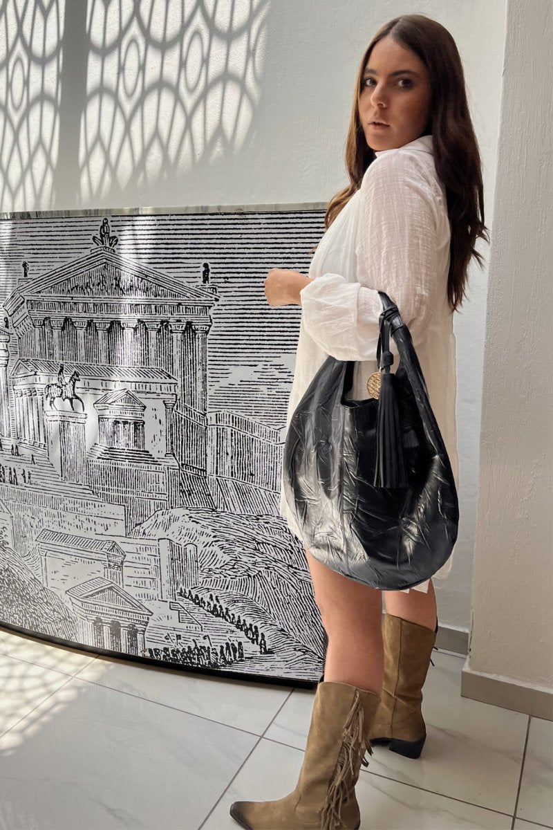 Hobo Bag - Negro - Carolina Crowley Collection