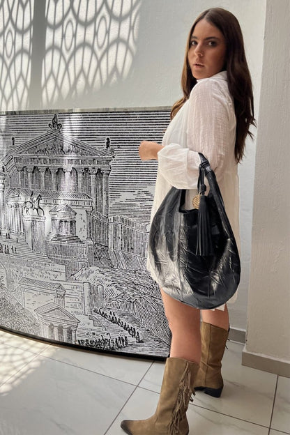 Hobo Bag - Negro - Carolina Crowley Collection