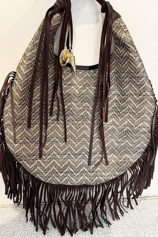 Hobo Bag Print - Nápoles Barbas - Carolina Crowley Collection