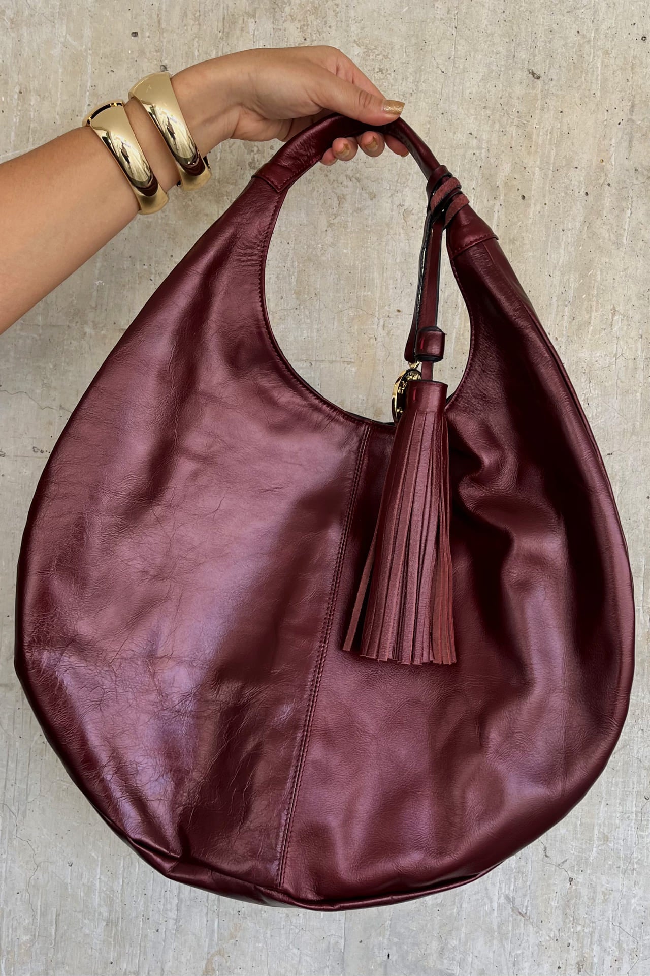 Hobo Bag - Vino