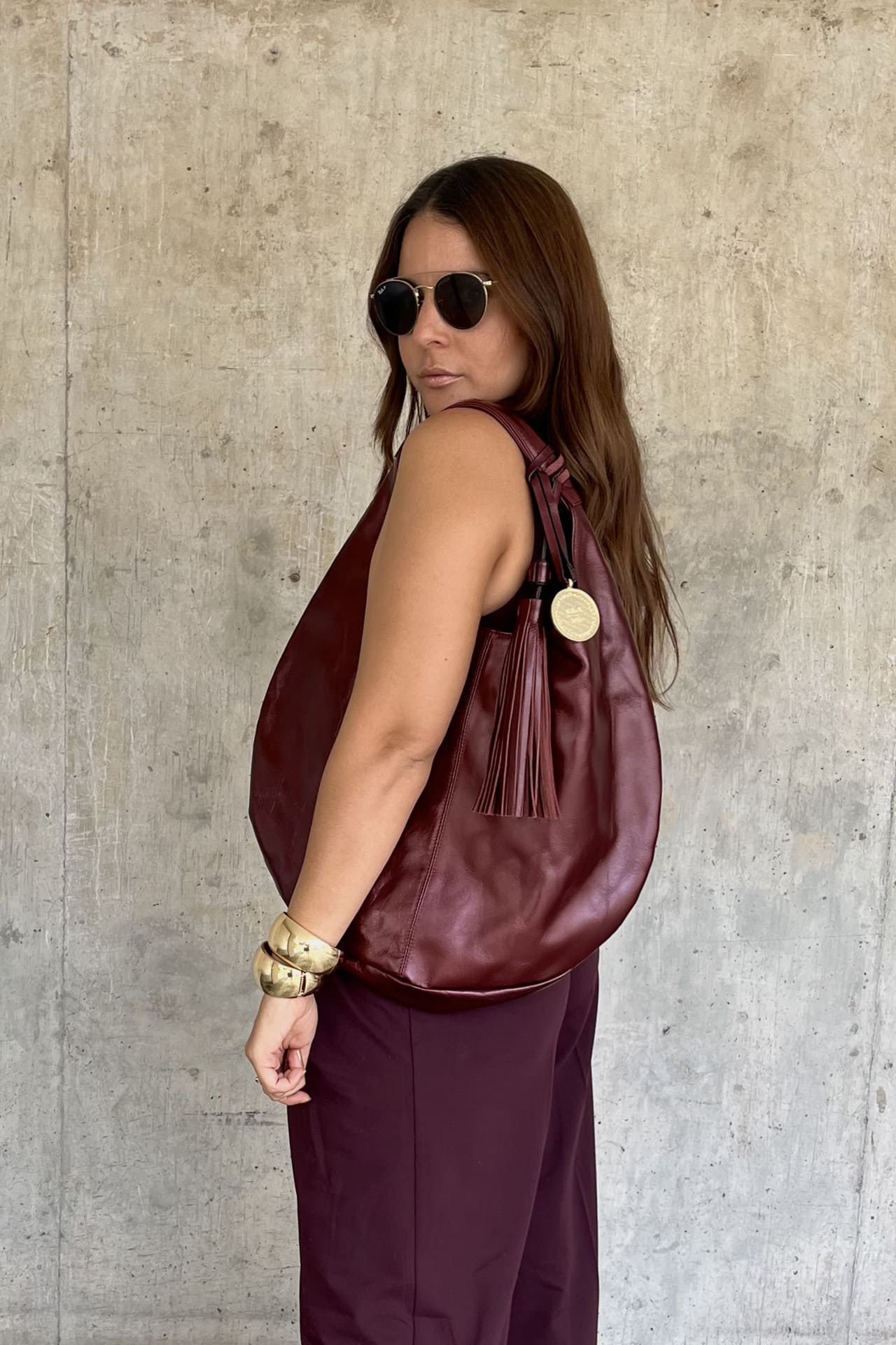 Hobo Bag - Vino