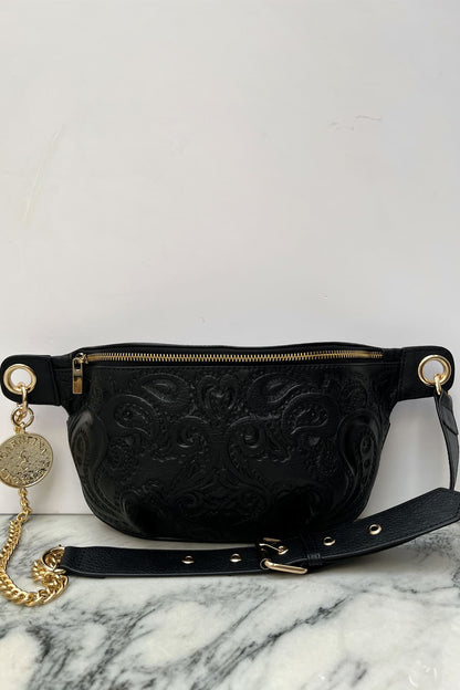 Belt Bag Cincelada - Negro