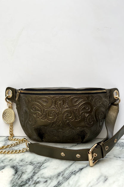 Belt Bag Cincelada - Ocre