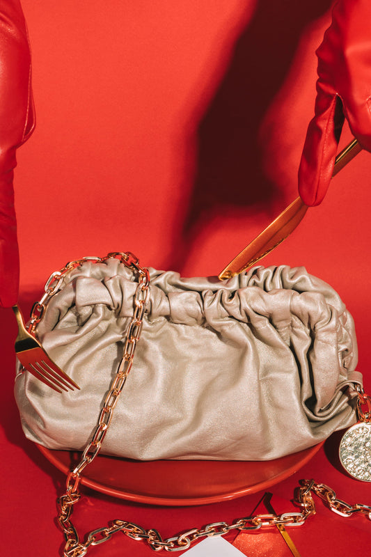 Puffy Clutch - Oro Perla