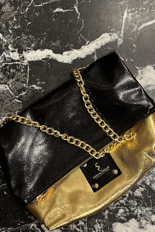 Lady Clutch - Oro  / Negro