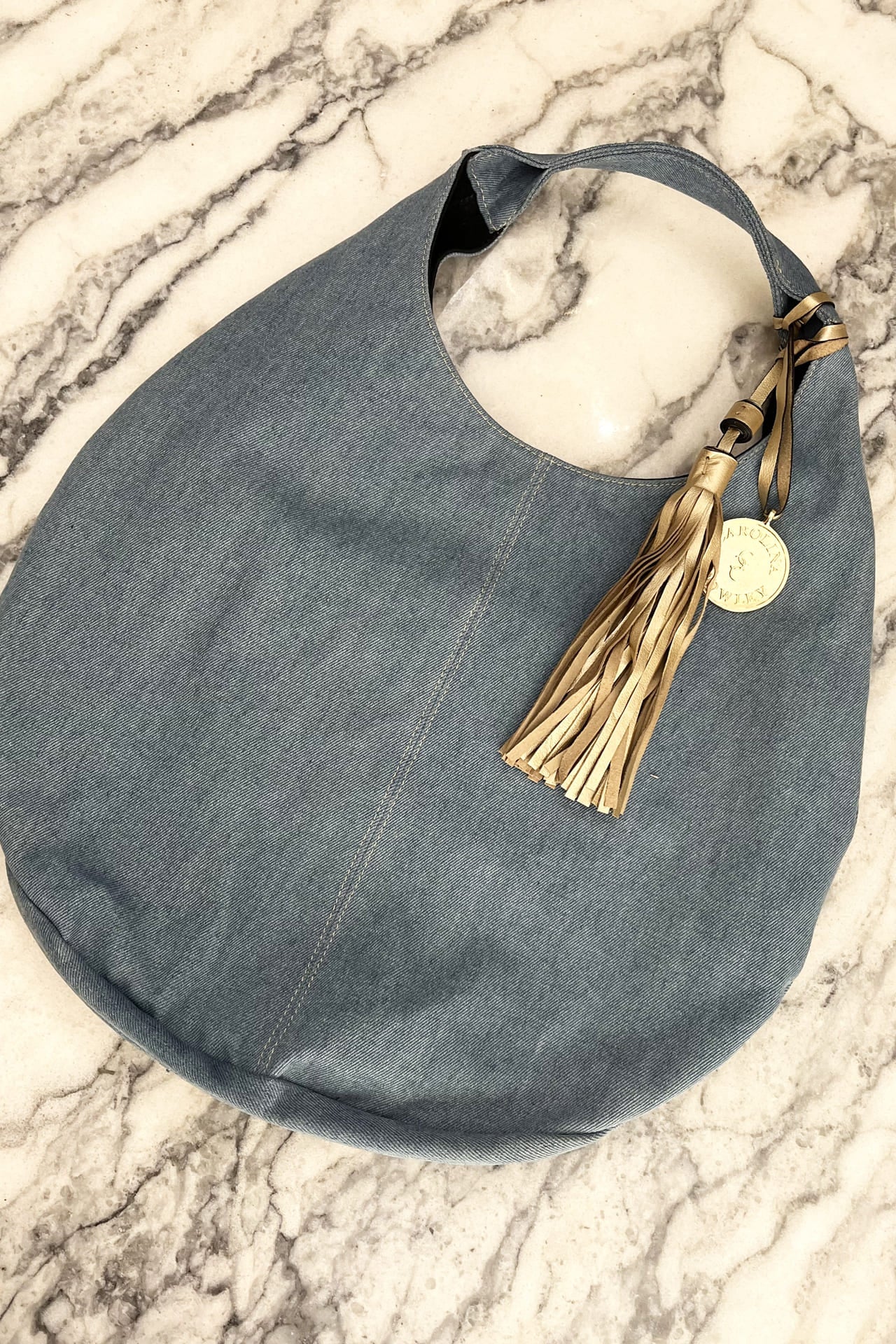 Hobo Bag Mezclilla - Clara/Oro