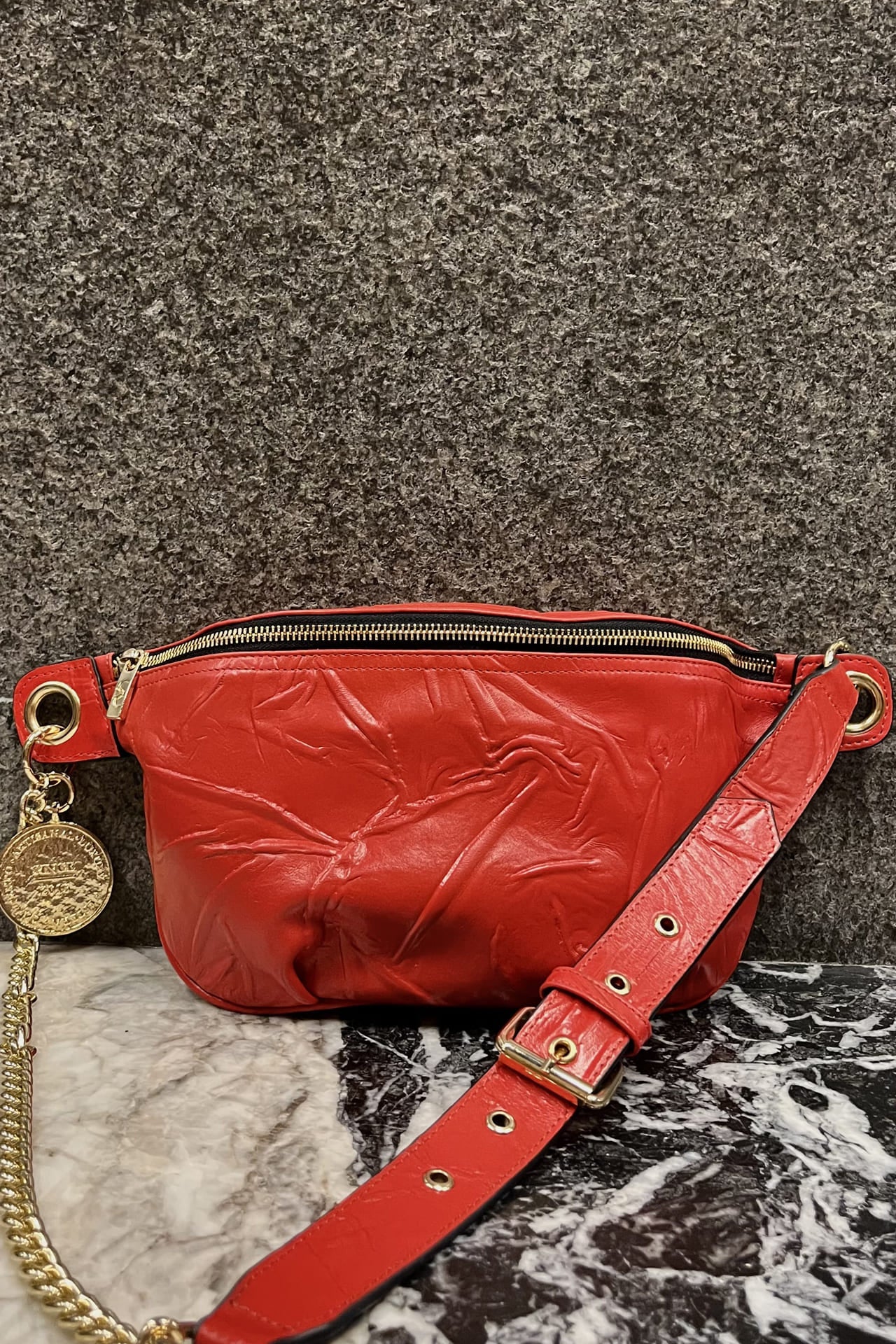 Belt Bag - Rojo Plisado