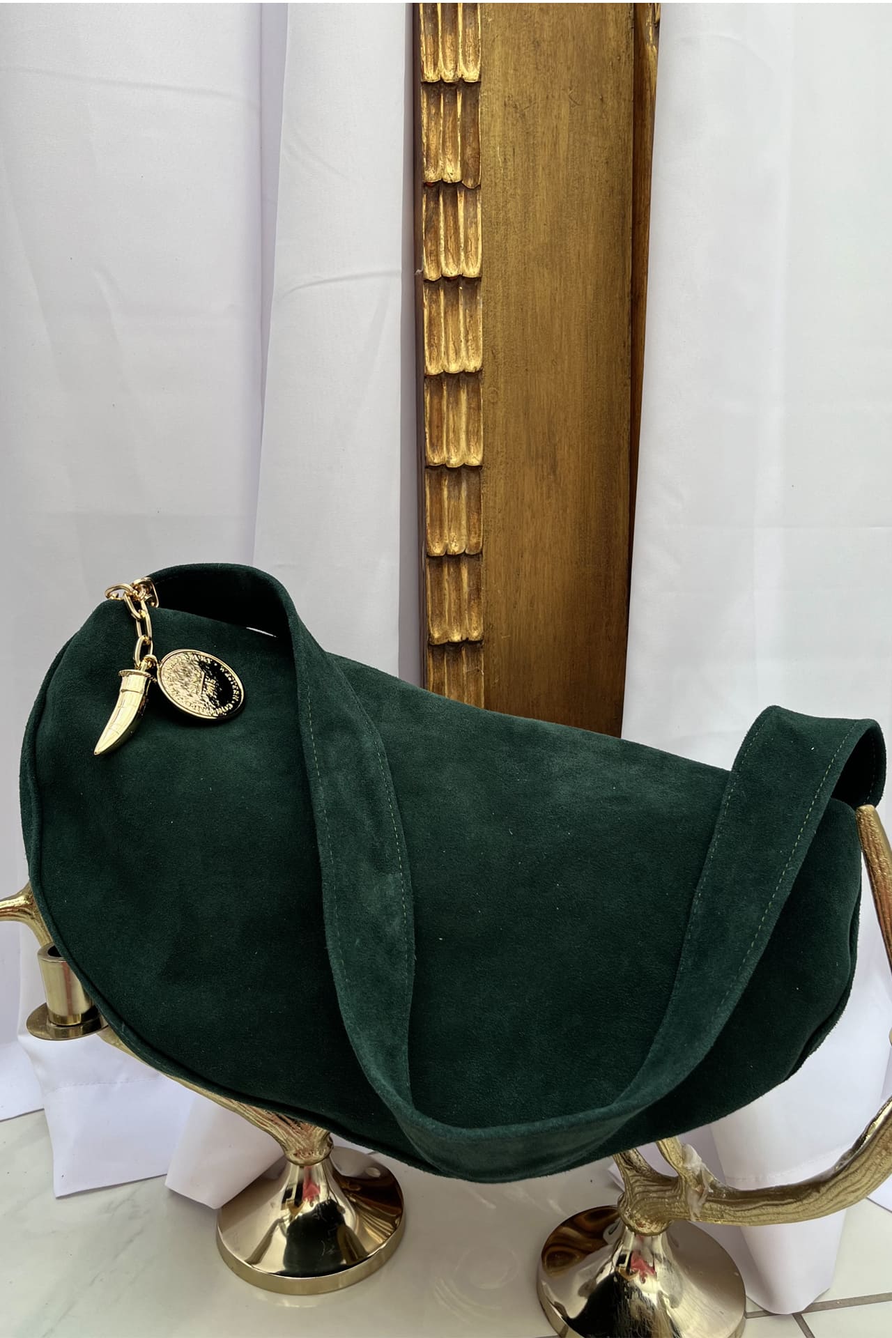 Soft Bag Gamuza - Verde Esmeralda