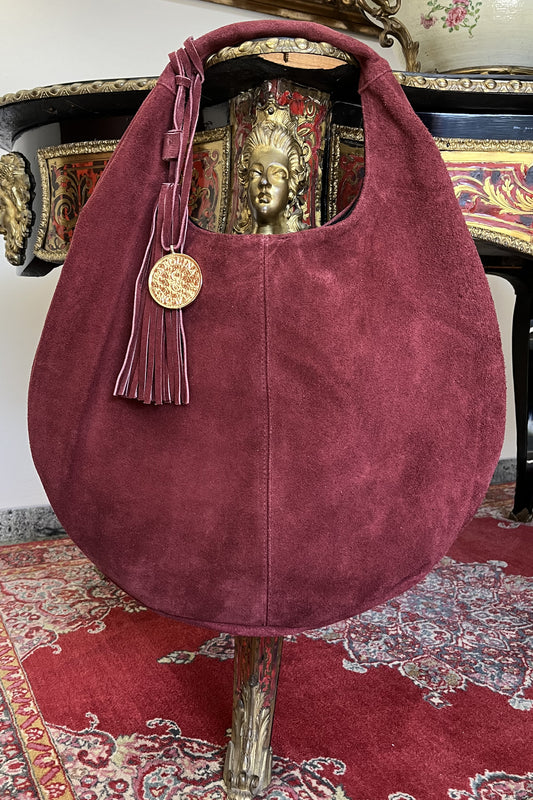 Hobo Bag Gamuza - Vino