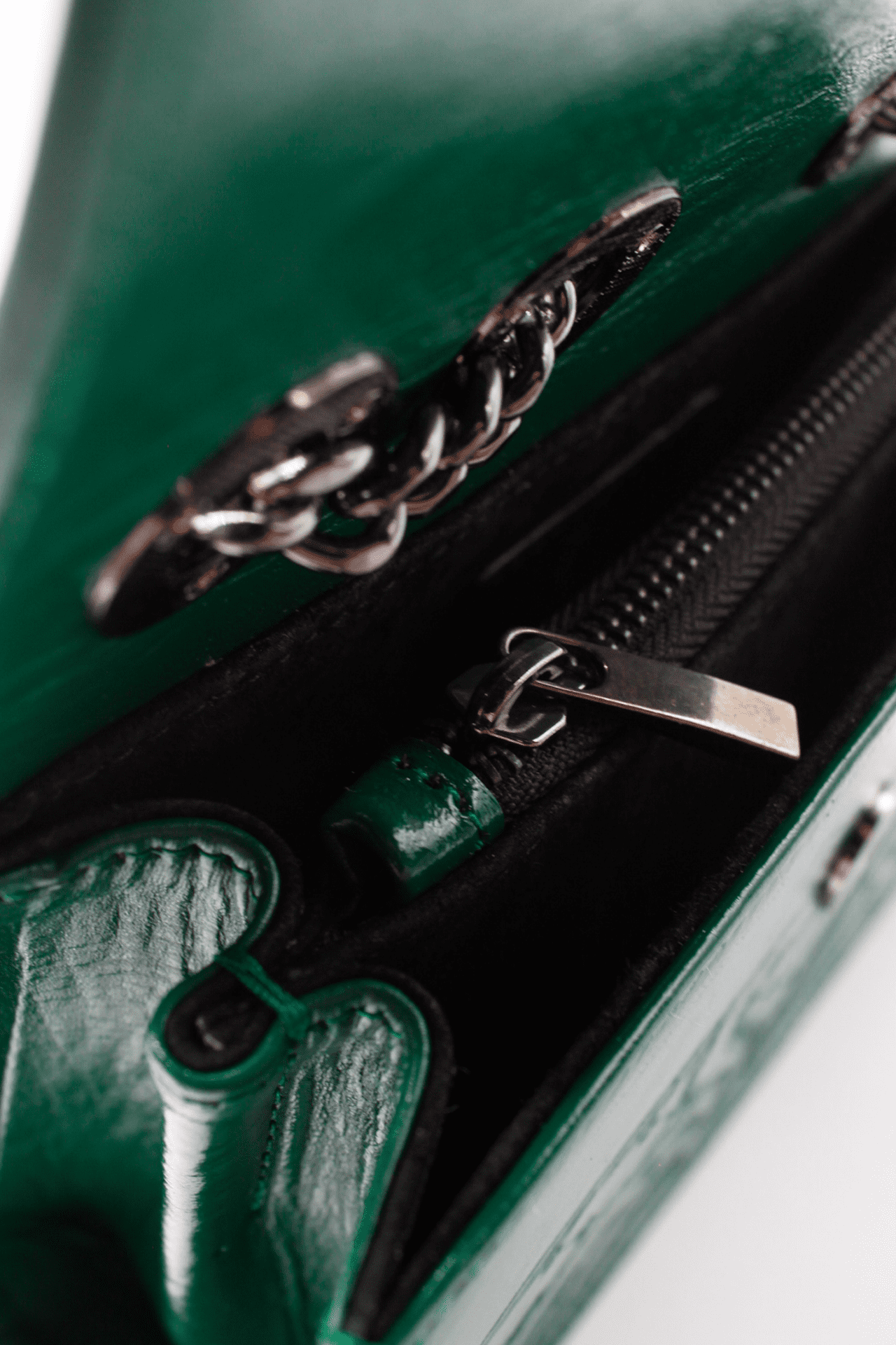 Viena Crossbody - Verde Cadena Negra